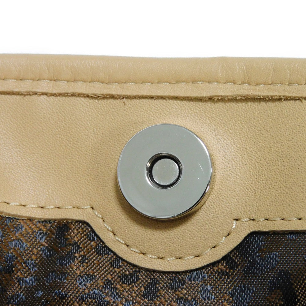 Longchamp Handbag 10080883005 Calfskin Camel logo Small Mademoiselle Bucket Bag