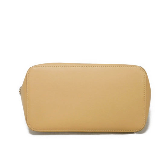 Longchamp Handbag 10080883005 Calfskin Camel logo Small Mademoiselle Bucket Bag
