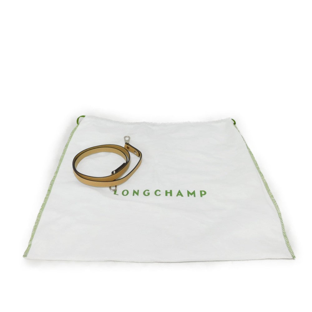 Longchamp Handbag 10080883005 Calfskin Camel logo Small Mademoiselle Bucket Bag