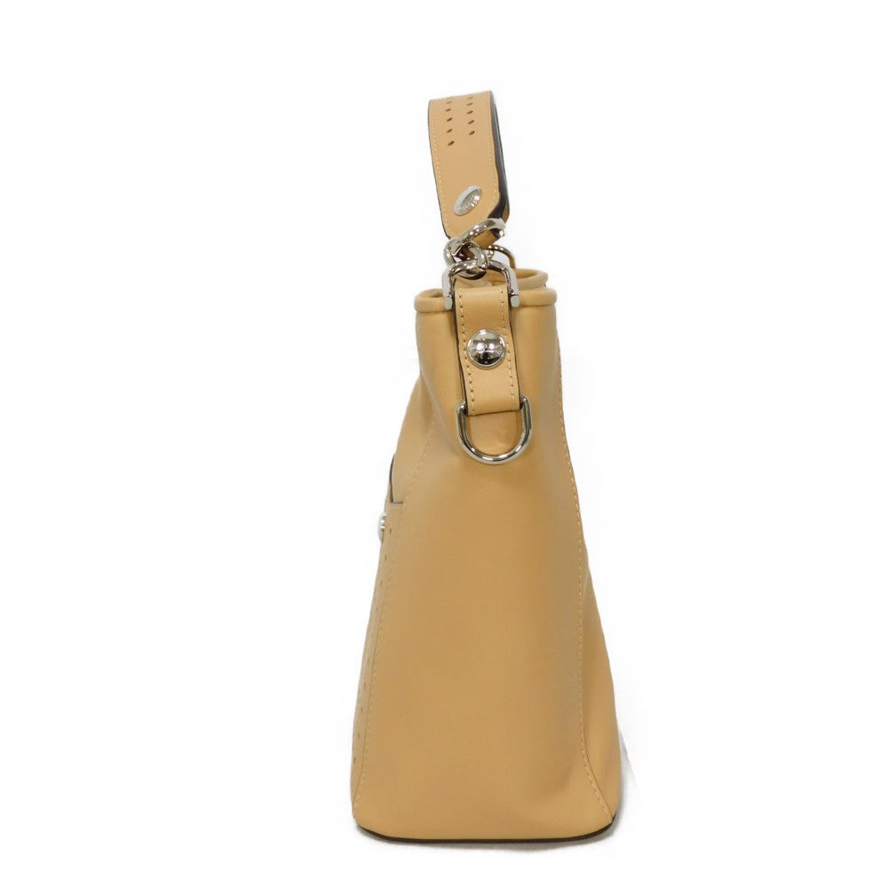 Longchamp Handbag 10080883005 Calfskin Camel logo Small Mademoiselle Bucket Bag