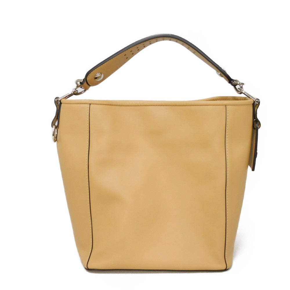 Longchamp Handbag 10080883005 Calfskin Camel logo Small Mademoiselle Bucket Bag