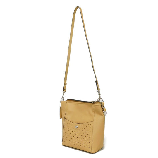 Longchamp Handbag 10080883005 Calfskin Camel logo Small Mademoiselle Bucket Bag