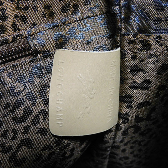 Longchamp Handbag 10080883005 Calfskin Camel logo Small Mademoiselle Bucket Bag