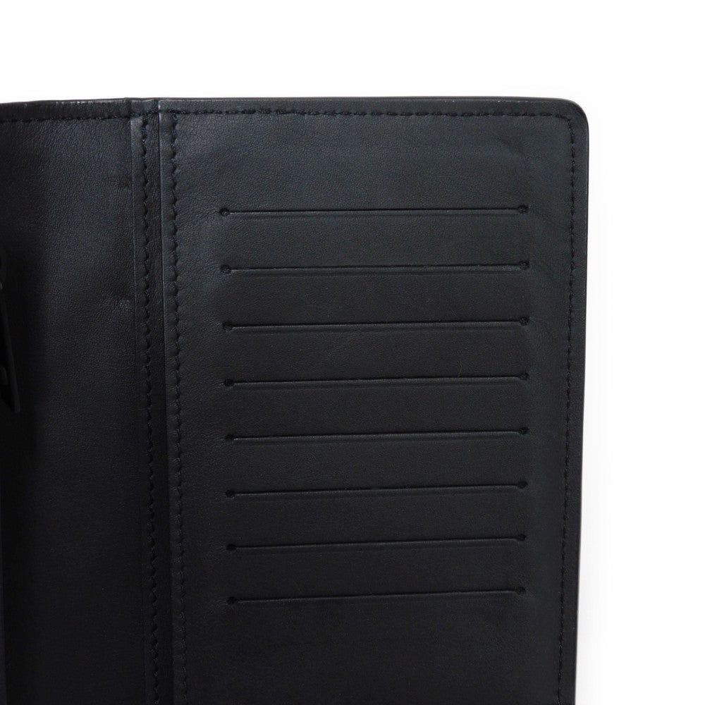 LOUIS VUITTON Long Wallet Purse M69980 Grain leather Noir Aerogram Portefeuille Blaza NM