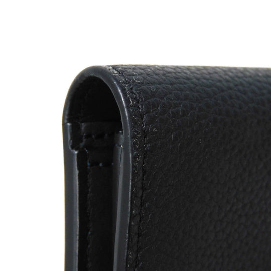 LOUIS VUITTON Long Wallet Purse M69980 Grain leather Noir Aerogram Portefeuille Blaza NM