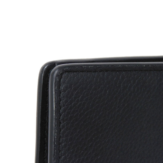 LOUIS VUITTON Long Wallet Purse M69980 Grain leather Noir Aerogram Portefeuille Blaza NM
