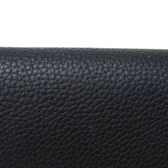 LOUIS VUITTON Long Wallet Purse M69980 Grain leather Noir Aerogram Portefeuille Blaza NM
