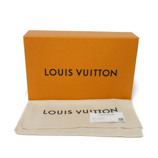 LOUIS VUITTON Long Wallet Purse M69980 Grain leather Noir Aerogram Portefeuille Blaza NM