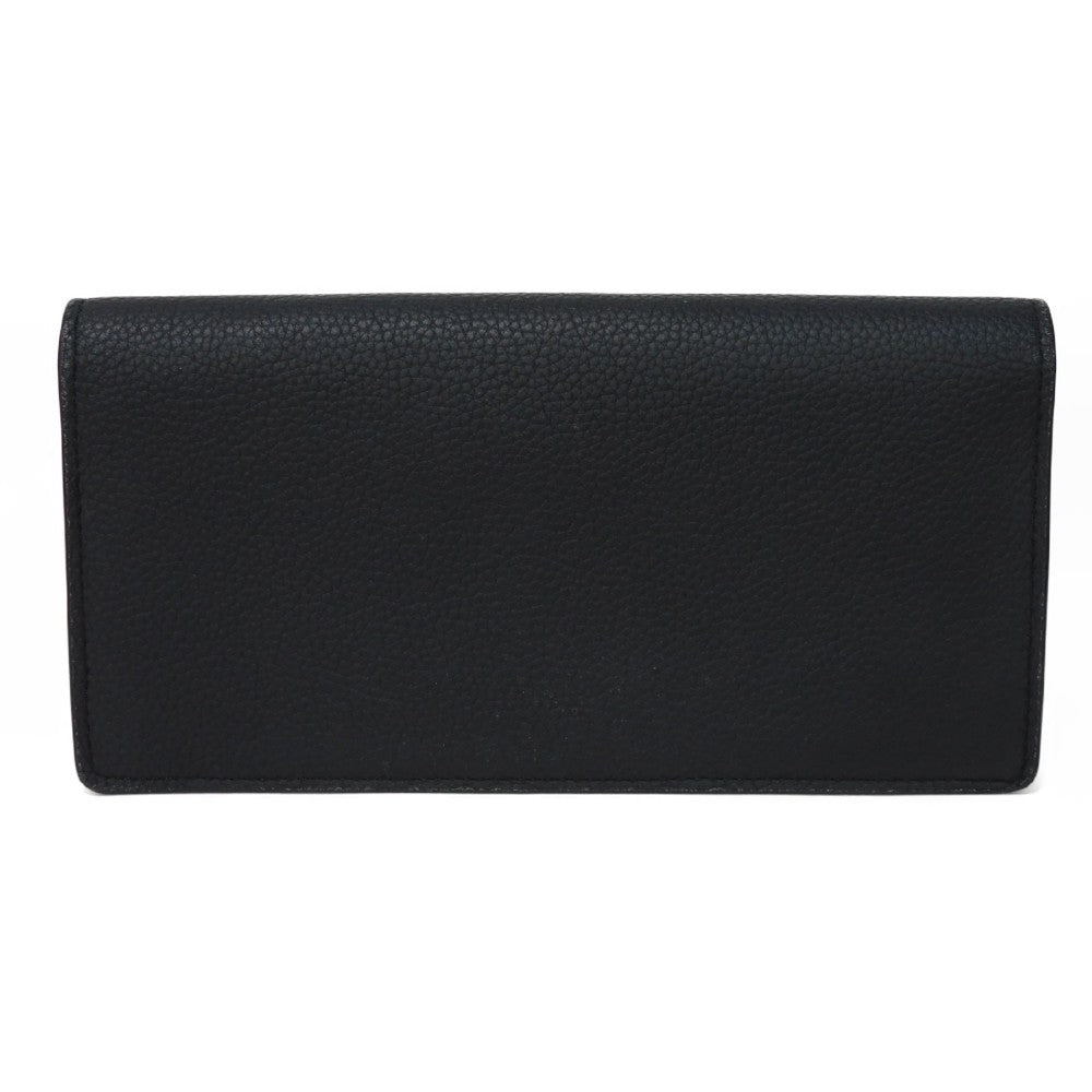 LOUIS VUITTON Long Wallet Purse M69980 Grain leather Noir Aerogram Portefeuille Blaza NM