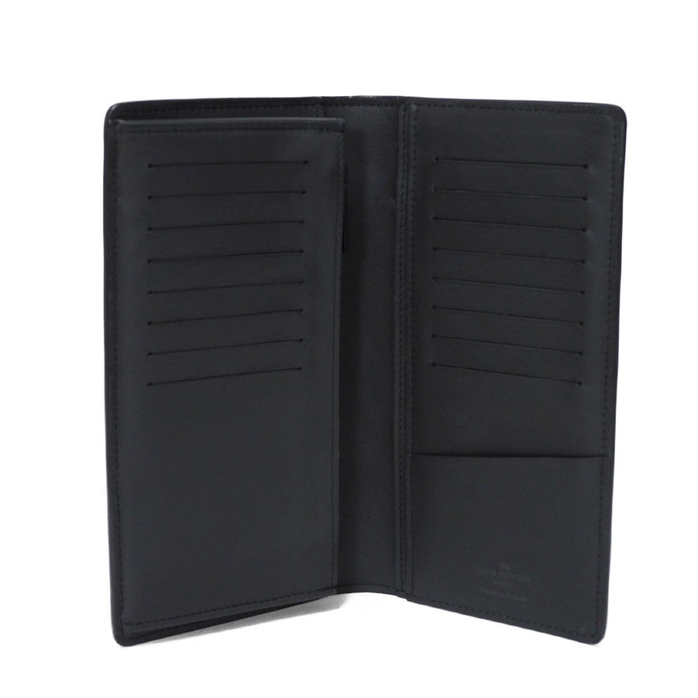 LOUIS VUITTON Long Wallet Purse M69980 Grain leather Noir Aerogram Portefeuille Blaza NM