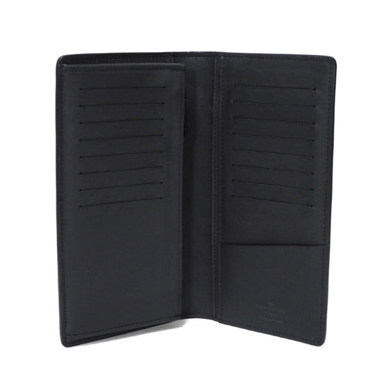 LOUIS VUITTON Long Wallet Purse M69980 Grain leather Noir Aerogram Portefeuille Blaza NM