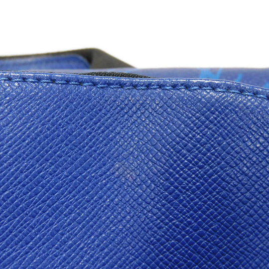 LOUIS VUITTON Backpack M30229 Taiga leather x monogram canvas cobalt Taiga Lama Monogram Discovery PM