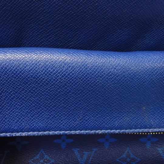 LOUIS VUITTON Backpack M30229 Taiga leather x monogram canvas cobalt Taiga Lama Monogram Discovery PM