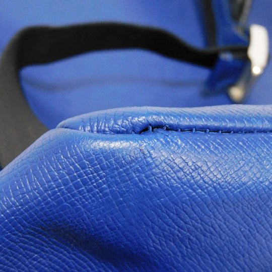 LOUIS VUITTON Backpack M30229 Taiga leather x monogram canvas cobalt Taiga Lama Monogram Discovery PM