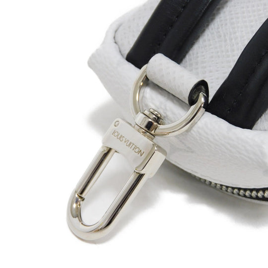 LOUIS VUITTON key ring M69318  Taiga Leather x Monogram Canvas gray Taiga Lama Monogram Bijou Sac Neo Discovery