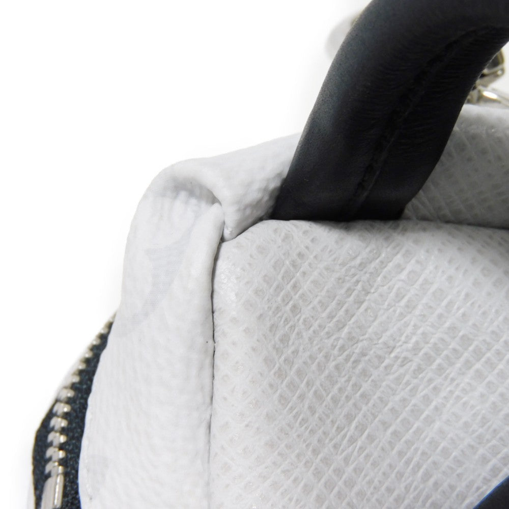 LOUIS VUITTON key ring M69318  Taiga Leather x Monogram Canvas gray Taiga Lama Monogram Bijou Sac Neo Discovery
