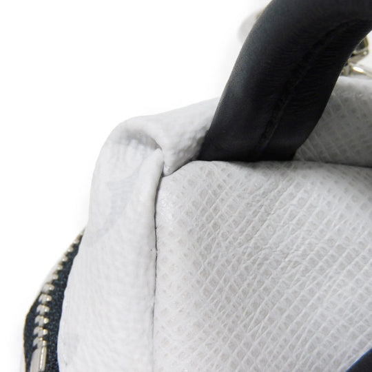 LOUIS VUITTON key ring M69318  Taiga Leather x Monogram Canvas gray Taiga Lama Monogram Bijou Sac Neo Discovery