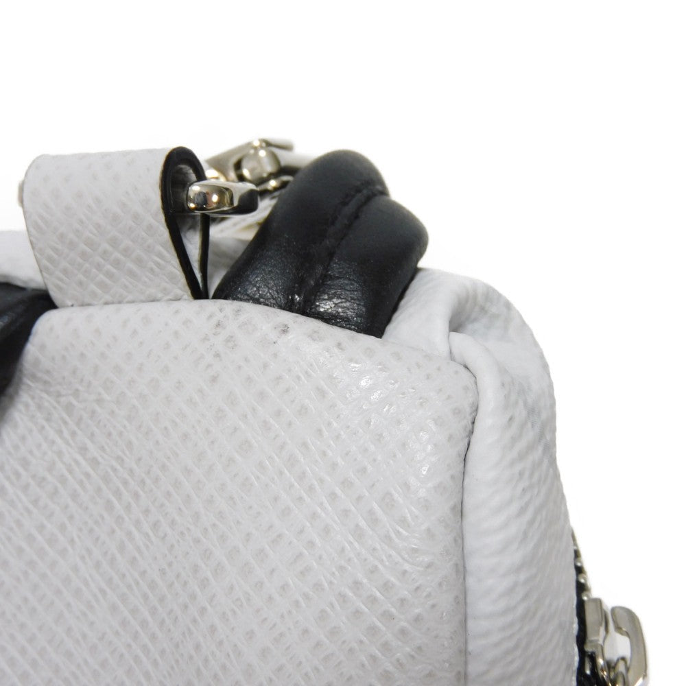 LOUIS VUITTON key ring M69318  Taiga Leather x Monogram Canvas gray Taiga Lama Monogram Bijou Sac Neo Discovery