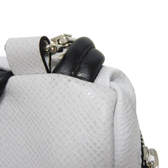 LOUIS VUITTON key ring M69318  Taiga Leather x Monogram Canvas gray Taiga Lama Monogram Bijou Sac Neo Discovery