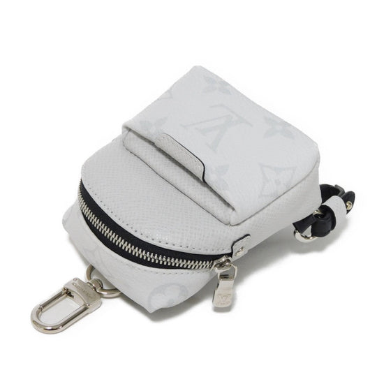 LOUIS VUITTON key ring M69318  Taiga Leather x Monogram Canvas gray Taiga Lama Monogram Bijou Sac Neo Discovery