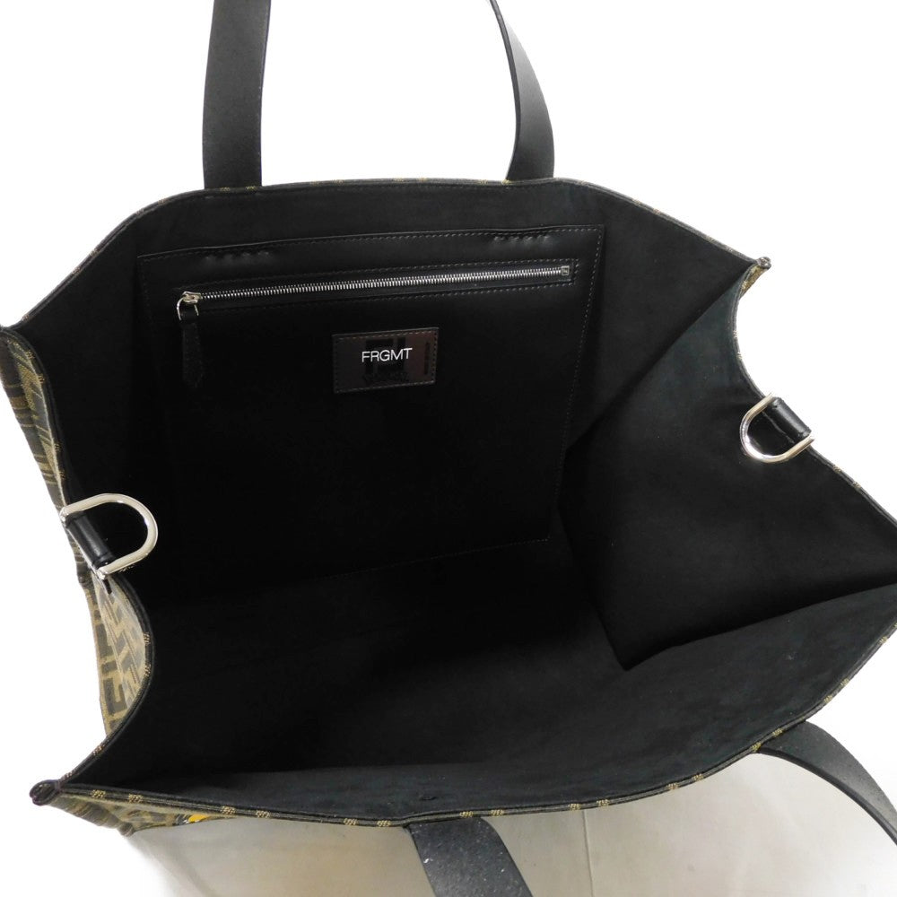 FENDI Tote Bag 8BH357 AR1X F1NPJ canvas khaki Fragment Pokemon Dragonite Sunshine Tote
