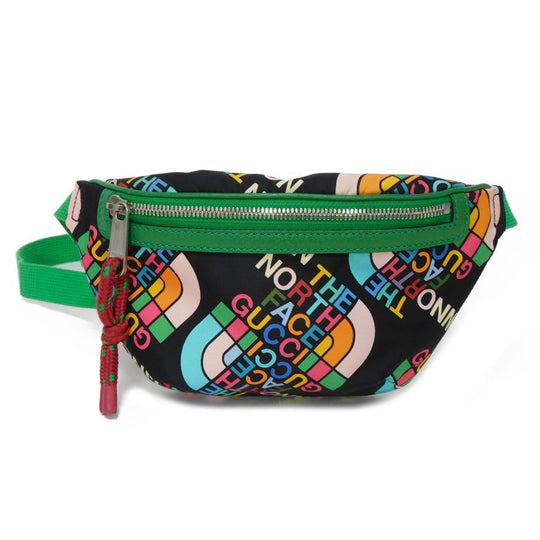GUCCI Sling bag 650299 Nylon multicolor logo The North Face Waist Pouch
