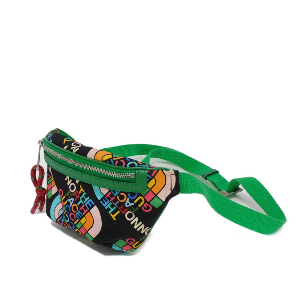 GUCCI Sling bag 650299 Nylon multicolor logo The North Face Waist Pouch