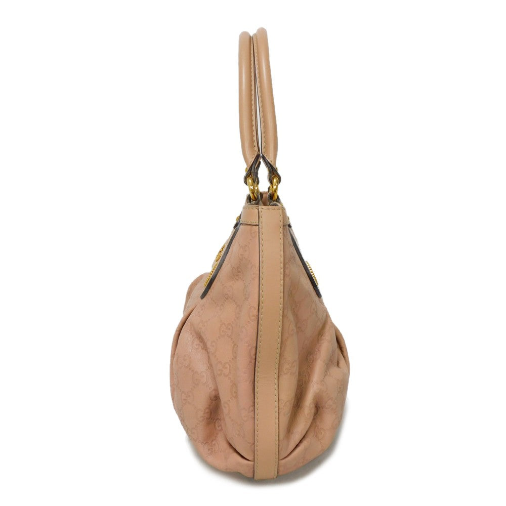 GUCCI Tote Bag 269953 Calf leather (embossed) pink beige GG Shima Scarlet Tote