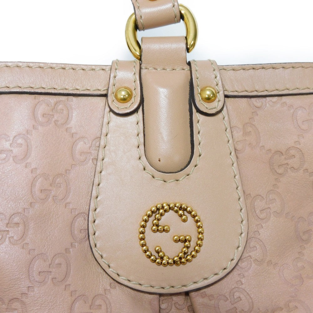 GUCCI Tote Bag 269953 Calf leather (embossed) pink beige GG Shima Scarlet Tote