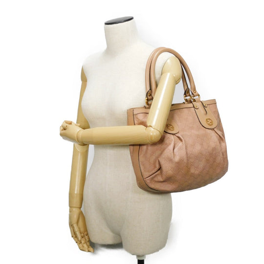 GUCCI Tote Bag 269953 Calf leather (embossed) pink beige GG Shima Scarlet Tote