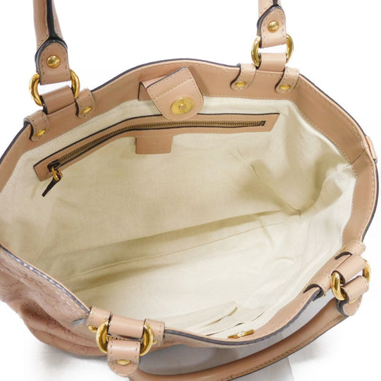 GUCCI Tote Bag 269953 Calf leather (embossed) pink beige GG Shima Scarlet Tote
