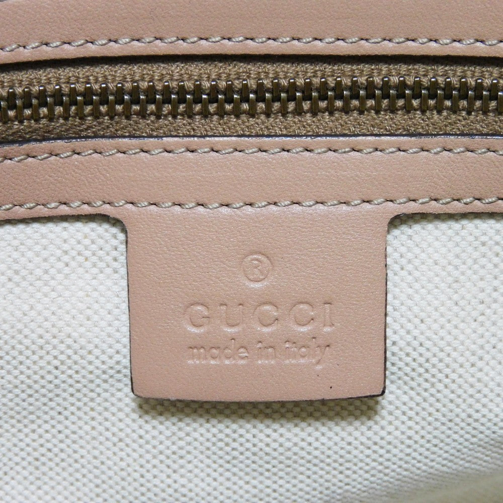 GUCCI Tote Bag 269953 Calf leather (embossed) pink beige GG Shima Scarlet Tote