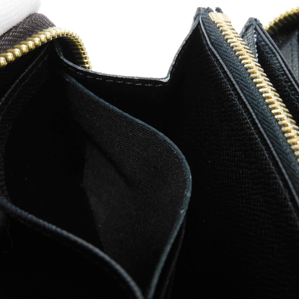 LOUIS VUITTON Long Wallet Purse M82444 Monogram Reverse Canvas x Grained Leather Brown x noir Monogram reverse Zippy wallet