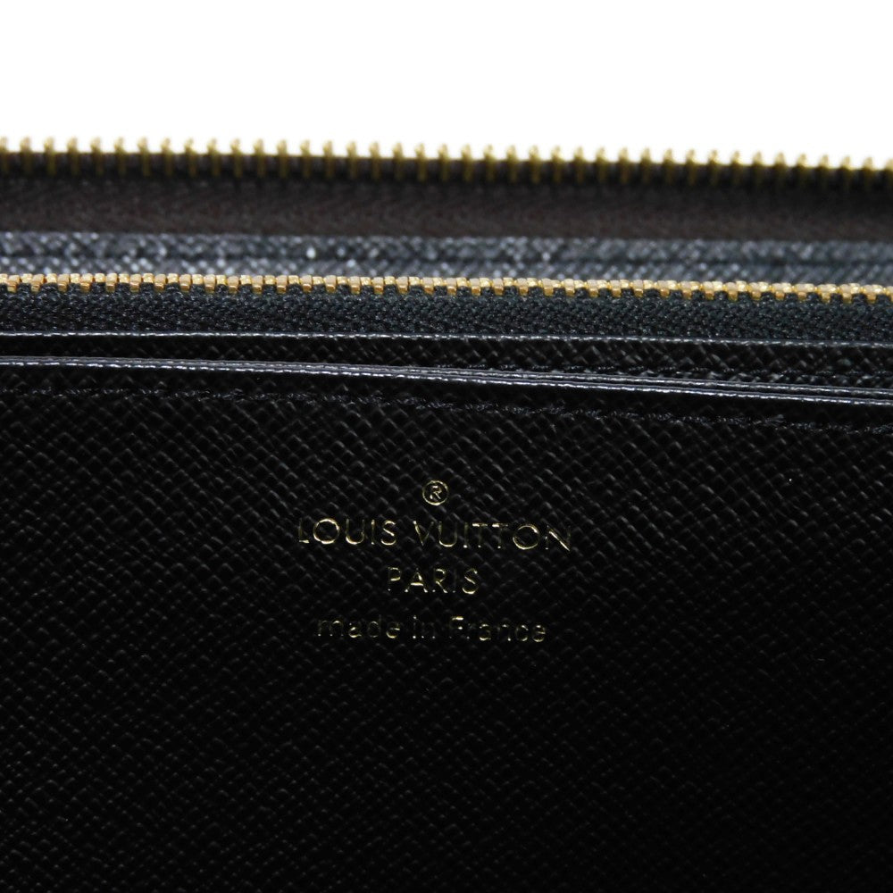 LOUIS VUITTON Long Wallet Purse M82444 Monogram Reverse Canvas x Grained Leather Brown x noir Monogram reverse Zippy wallet