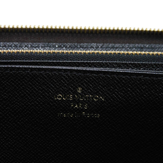 LOUIS VUITTON Long Wallet Purse M82444 Monogram Reverse Canvas x Grained Leather Brown x noir Monogram reverse Zippy wallet