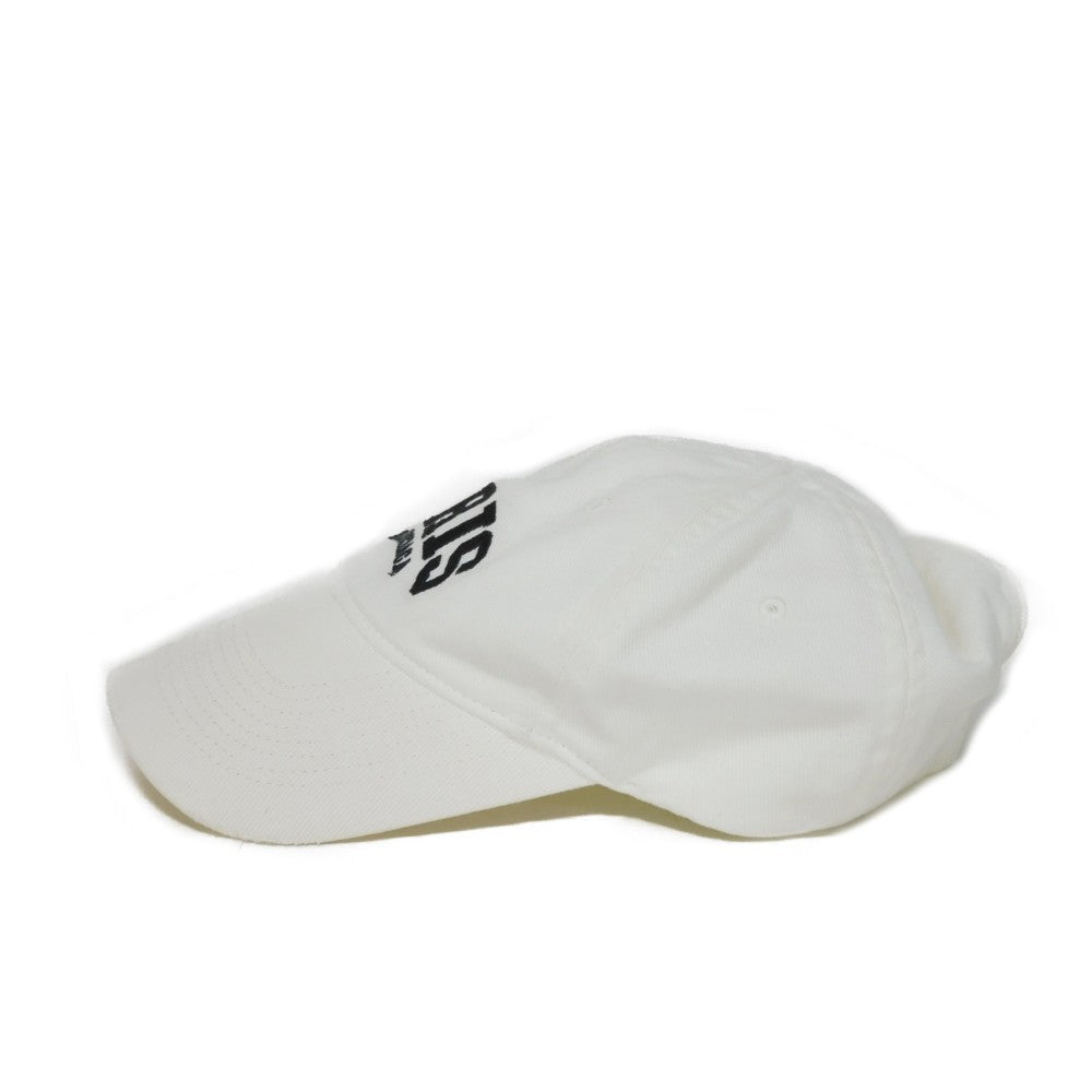 BALENCIAGA hat 680748 410B2 cotton white PARIS embroidery Cities Paris logo baseball cap
