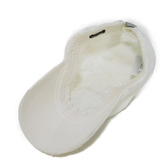 BALENCIAGA hat 680748 410B2 cotton white PARIS embroidery Cities Paris logo baseball cap