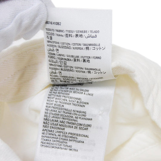 BALENCIAGA hat 680748 410B2 cotton white PARIS embroidery Cities Paris logo baseball cap