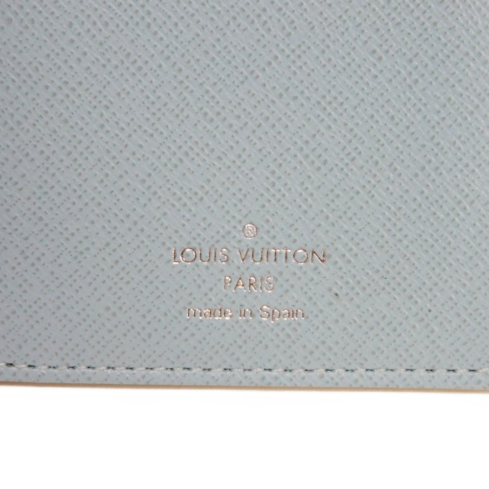LOUIS VUITTON Long Wallet Purse M82306 Monogram Aqua Garden Canvas Crystal blue monogram aqua garden Portefeuille Braza