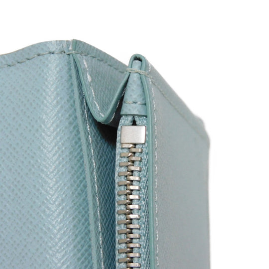 LOUIS VUITTON Long Wallet Purse M82306 Monogram Aqua Garden Canvas Crystal blue monogram aqua garden Portefeuille Braza