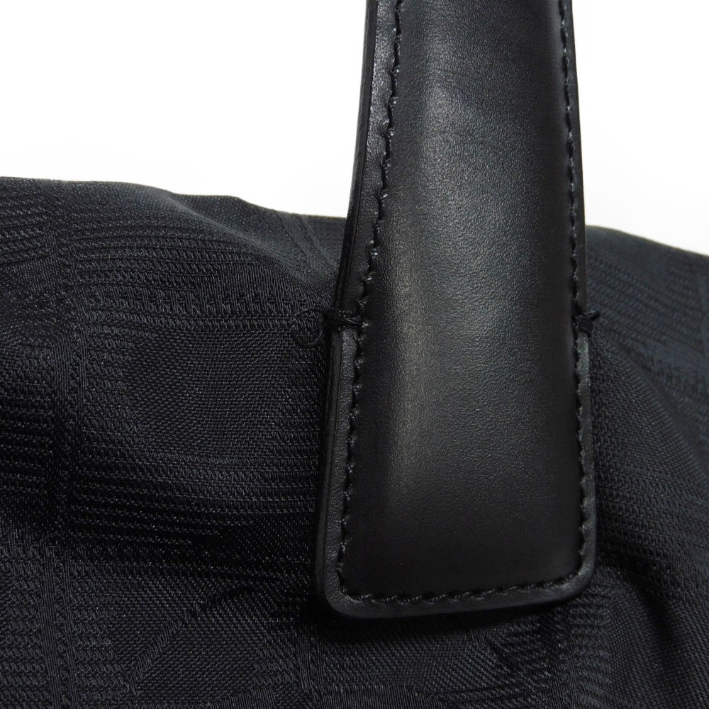 CHANEL Tote Bag A20457 Nylon jacquard x calfskin black COCO Mark New Travel Line Tote PM
