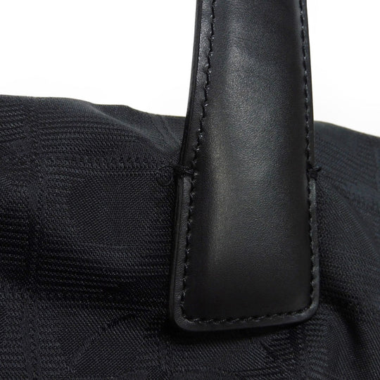 CHANEL Tote Bag A20457 Nylon jacquard x calfskin black COCO Mark New Travel Line Tote PM