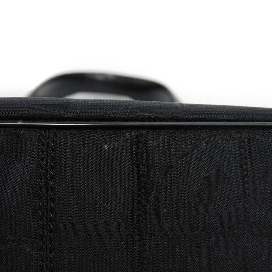 CHANEL Tote Bag A20457 Nylon jacquard x calfskin black COCO Mark New Travel Line Tote PM