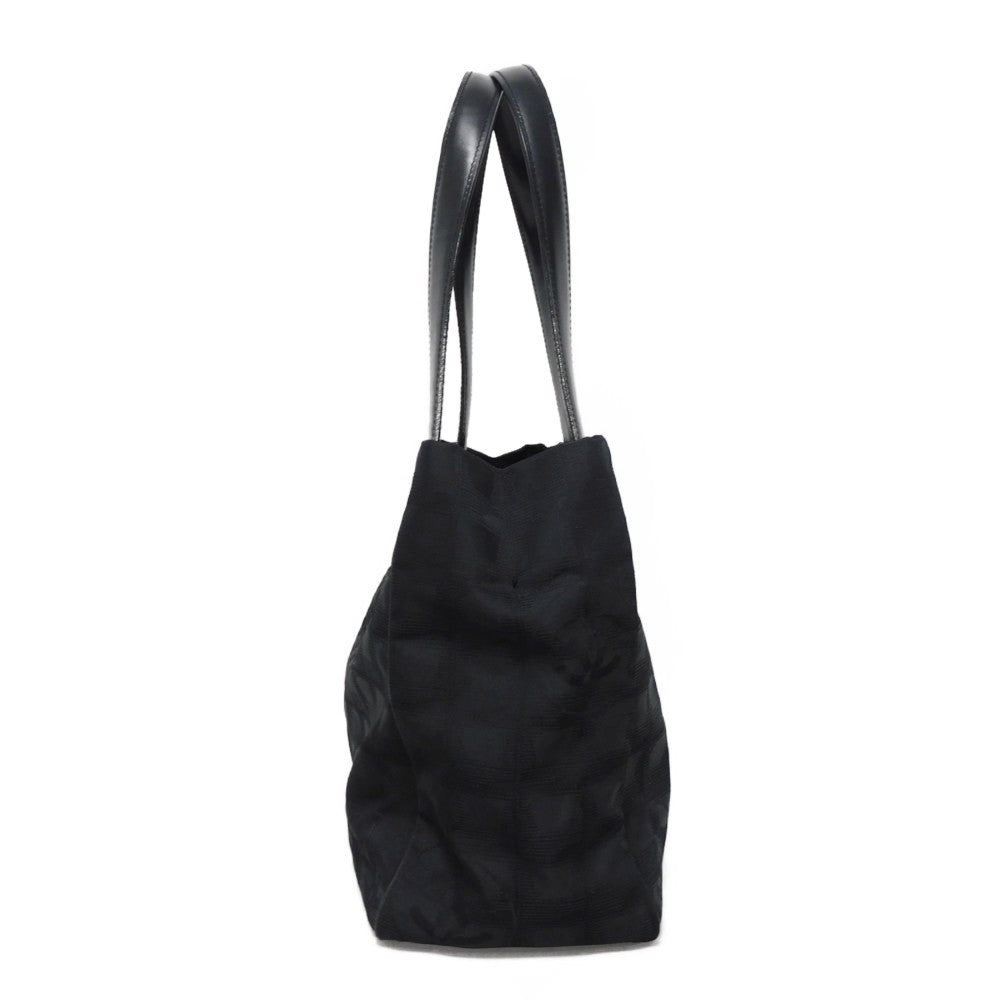 CHANEL Tote Bag A20457 Nylon jacquard x calfskin black COCO Mark New Travel Line Tote PM