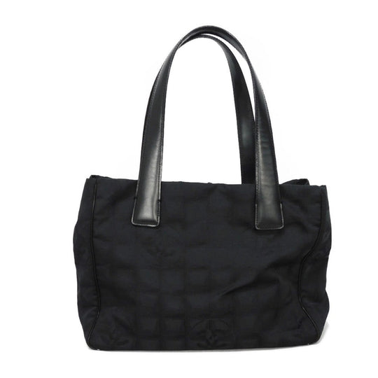 CHANEL Tote Bag A20457 Nylon jacquard x calfskin black COCO Mark New Travel Line Tote PM