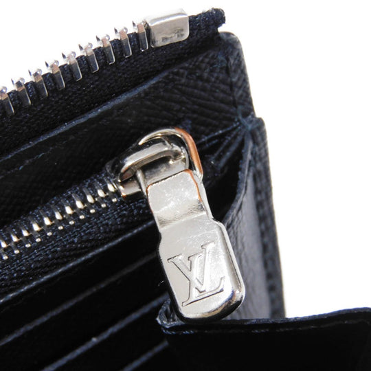 LOUIS VUITTON Long Wallet Purse N60379 Damier Graphite canvas x cowhide leather Noir Damier Graphite Zippy dragonne
