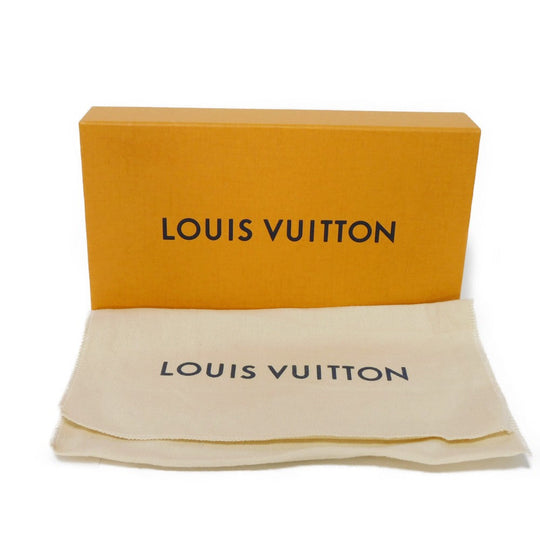 LOUIS VUITTON Long Wallet Purse N60379 Damier Graphite canvas x cowhide leather Noir Damier Graphite Zippy dragonne
