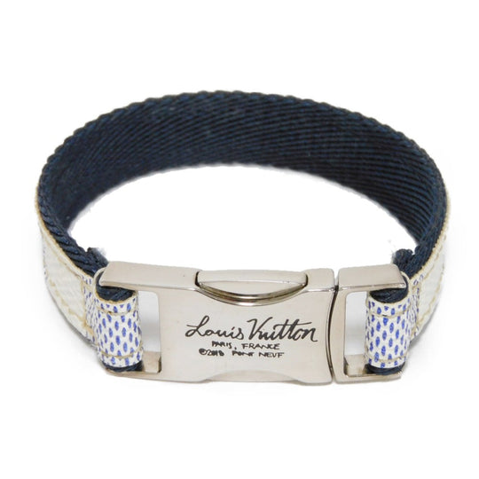 LOUIS VUITTON bracelet M6517D Damier Coast Canvas Blue Marine Damier Coast brassiere fast clip