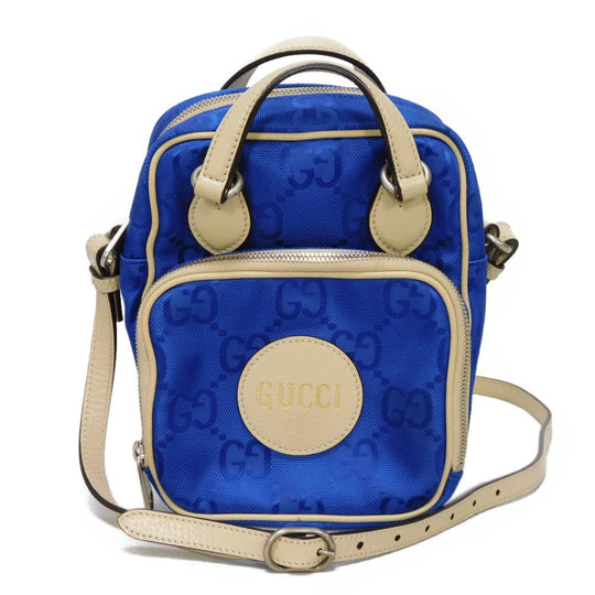 GUCCI Shoulder Bag 625850 GG nylon x calf leather (embossed) blue GG nylon Off the Grid Crossbody
