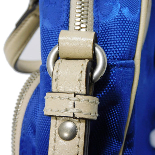 GUCCI Shoulder Bag 625850 GG nylon x calf leather (embossed) blue GG nylon Off the Grid Crossbody